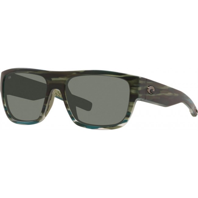 Costa Sampan Matte Reef Frame Grey Lens Sunglasses