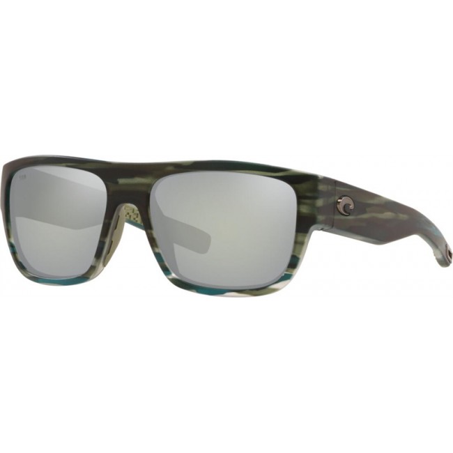 Costa Sampan Matte Reef Frame Grey Silver Lens Sunglasses