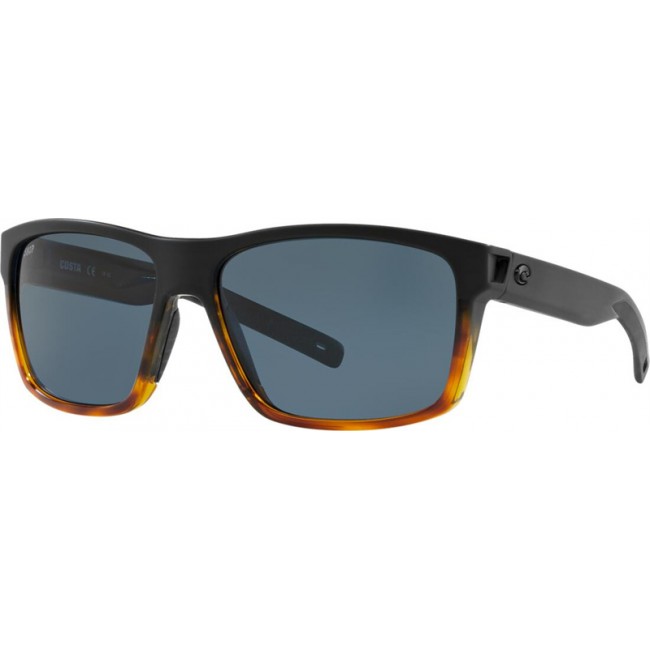 Costa Slack Tide Black/Shiny Tort Frame Grey Lens Sunglasses