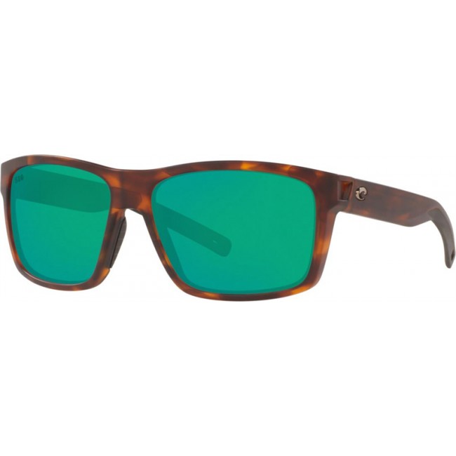 Costa Slack Tide Matte Tortoise Frame Green Lens Sunglasses