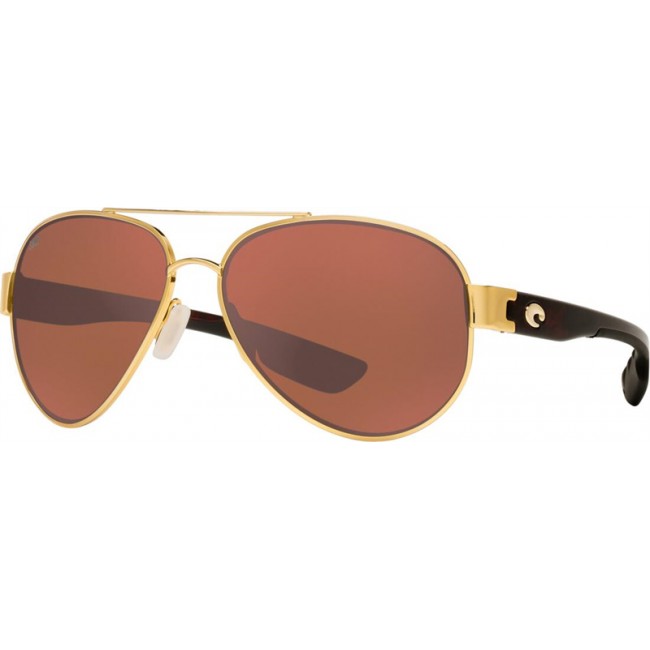 Costa South Point Gold Frame Copper Lens Sunglasses