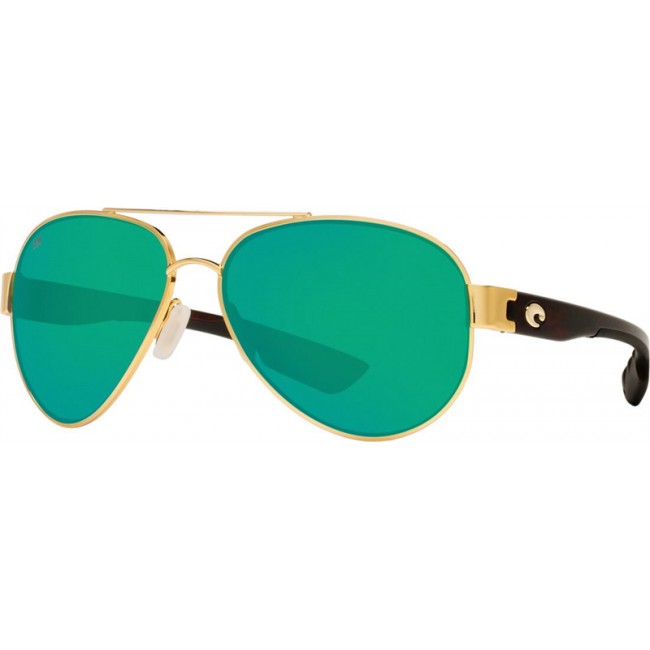 Costa South Point Gold Frame Green Lens Sunglasses