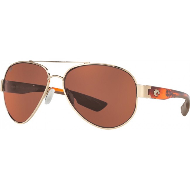 Costa South Point Rose Gold Frame Copper Lens Sunglasses