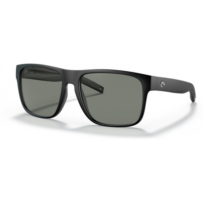 Costa Spearo XL Matte Black Frame Grey Lens Sunglasses