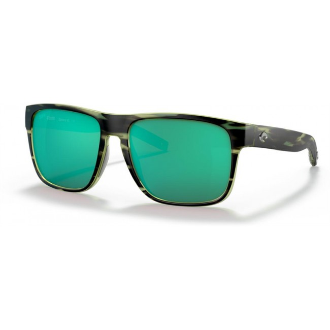 Costa Spearo XL Matte Reef Frame Green Lens Sunglasses