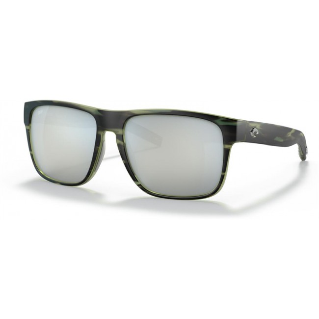 Costa Spearo XL Matte Reef Frame Grey Silver Lens Sunglasses