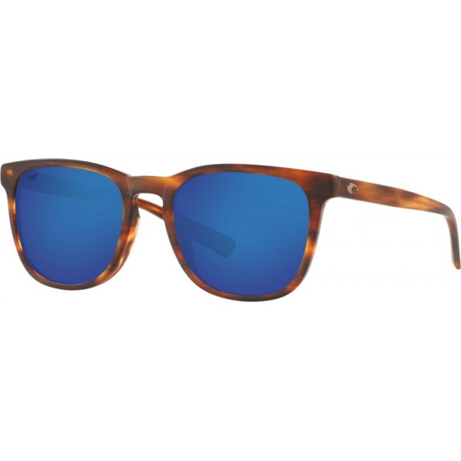 Costa Sullivan Matte Tortoise Frame Blue Lens Sunglasses