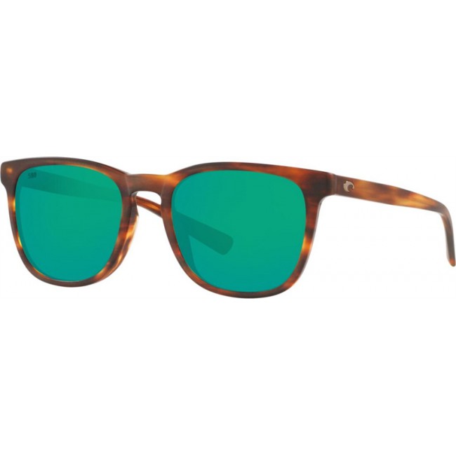 Costa Sullivan Matte Tortoise Frame Green Lens Sunglasses