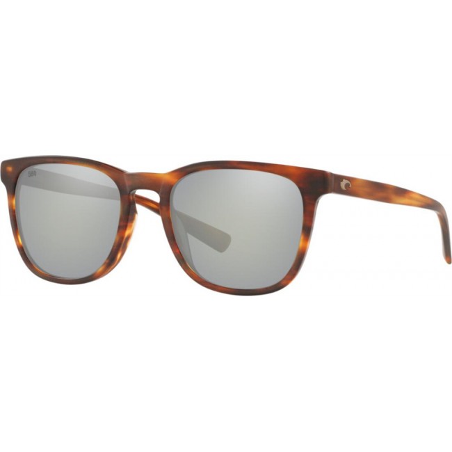 Costa Sullivan Matte Tortoise Frame Grey Silver Lens Sunglasses