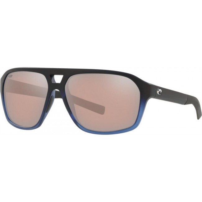 Costa Switchfoot Deep Sea Blue Frame Copper Silver Lens Sunglasses