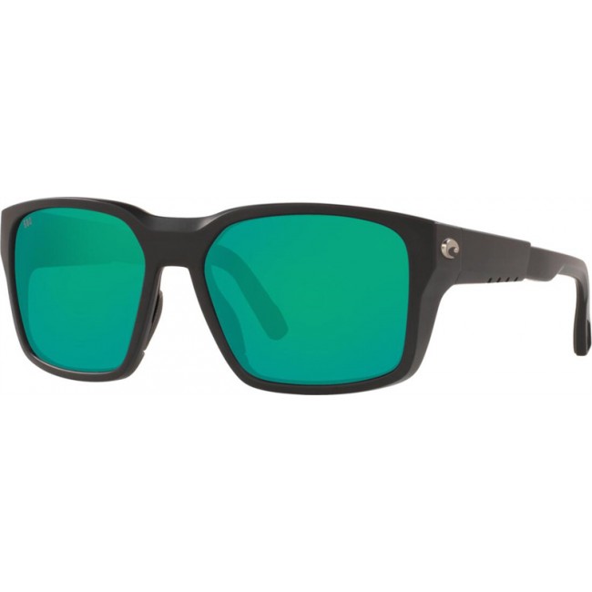 Costa Tailwalker Matte Black Frame Green Lens Sunglasses