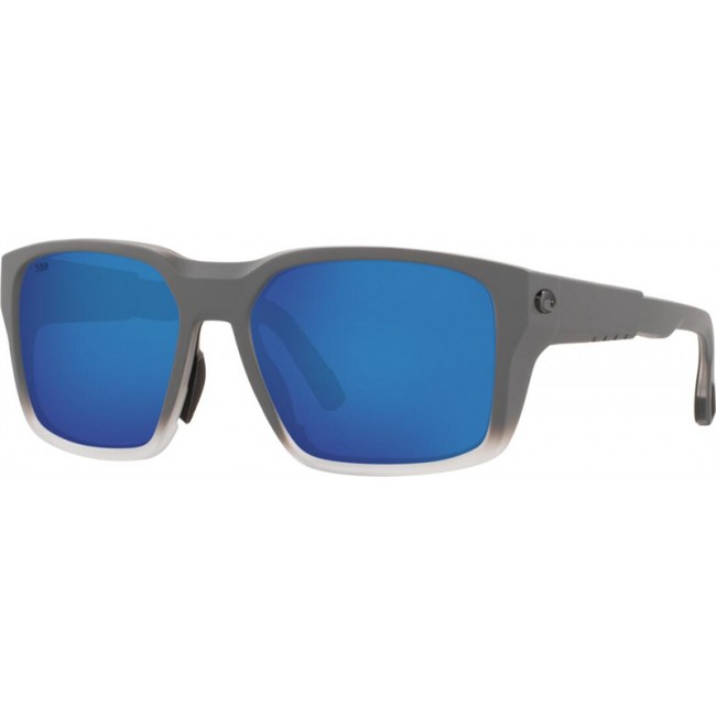 Costa Tailwalker Matte Fog Gray Frame Blue Lens Sunglasses