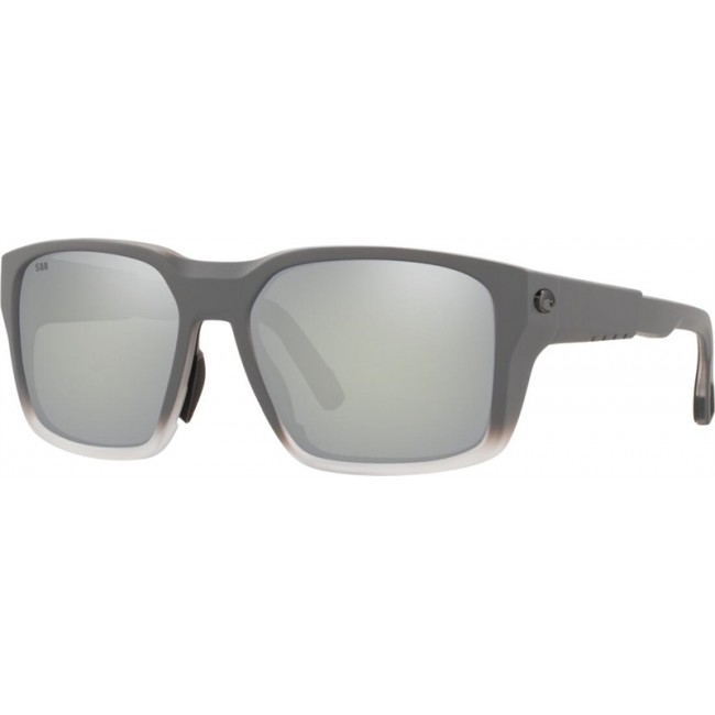 Costa Tailwalker Matte Fog Gray Frame Grey Silver Lens Sunglasses