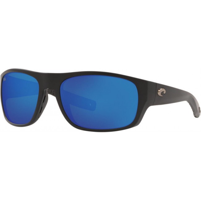 Costa Tico Matte Black Frame Blue Lens Sunglasses