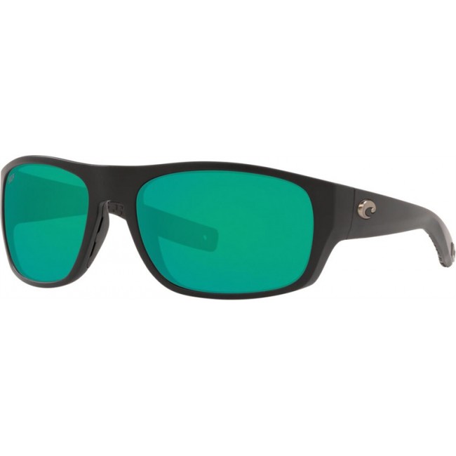Costa Tico Matte Black Frame Green Lens Sunglasses
