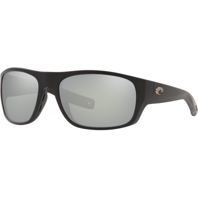 Costa Tico Matte Black Frame Grey Silver Lens Sunglasses