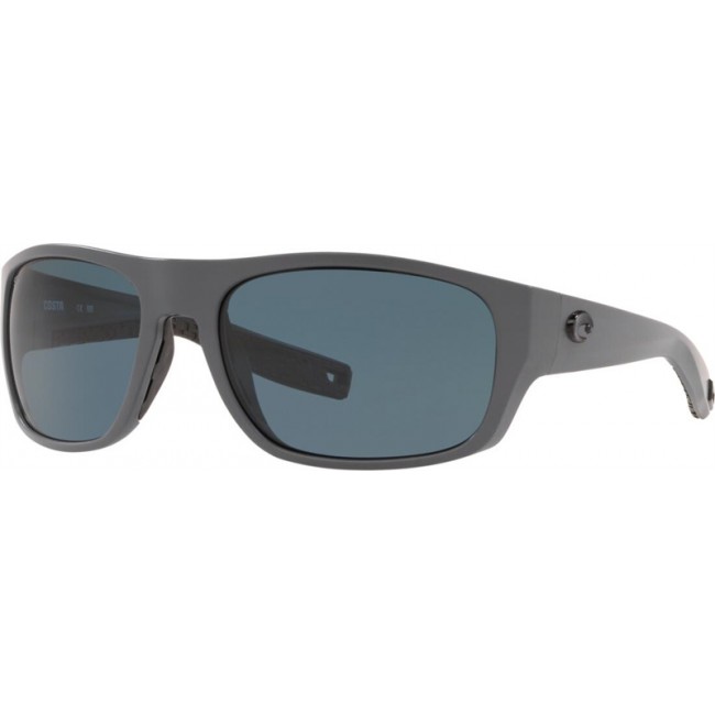 Costa Tico Matte Gray Frame Grey Lens Sunglasses