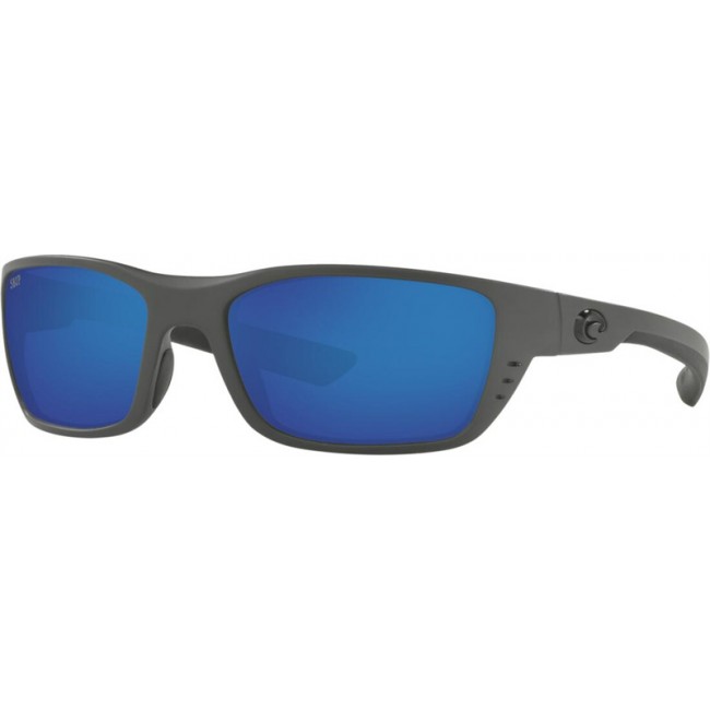 Costa Whitetip Matte Gray Frame Blue Lens Sunglasses