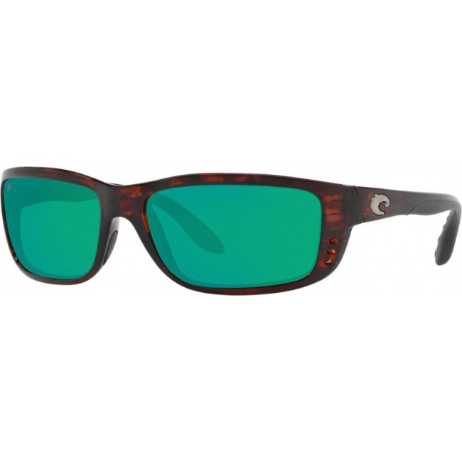 Costa Zane Tortoise Frame Green Lens Sunglasses