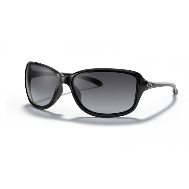 Oakley Cohort Polished Black Frame Grey Gradient Polarized Lens Sunglasses