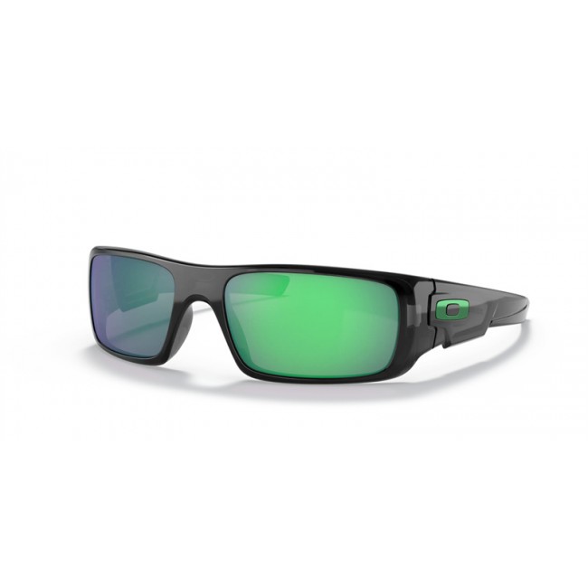 Oakley Crankshaft Black Ink Frame Jade Iridium Lens Sunglasses