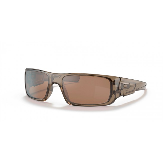 Oakley Crankshaft Brown Smoke Frame Tungsten Iridium Polarized Lens Sunglasses