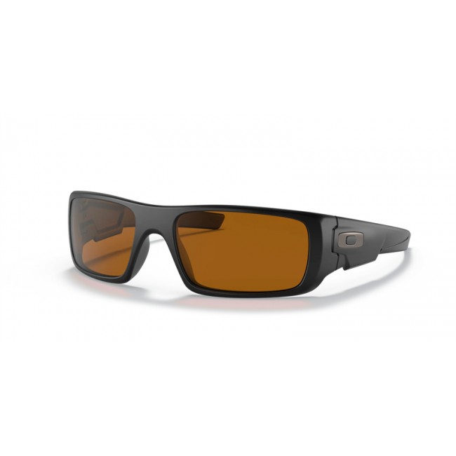 Oakley Crankshaft Matte Black Frame Dark Bronze Lens Sunglasses