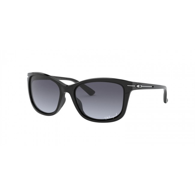 Oakley Drop In Black Frame Grey Gradient Polarized Lens Sunglasses