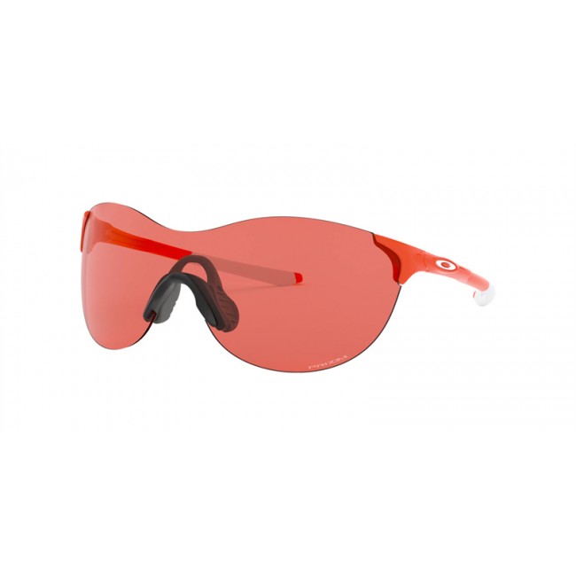 Oakley EVZero Ascend Safety Orange Frame Prizm Peach Lens Sunglasses