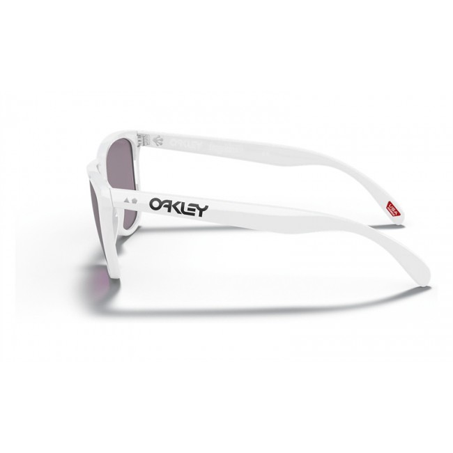 Oakley Frogskins 35th Anniversary Polished White Frame Prizm Grey Lens Sunglasses