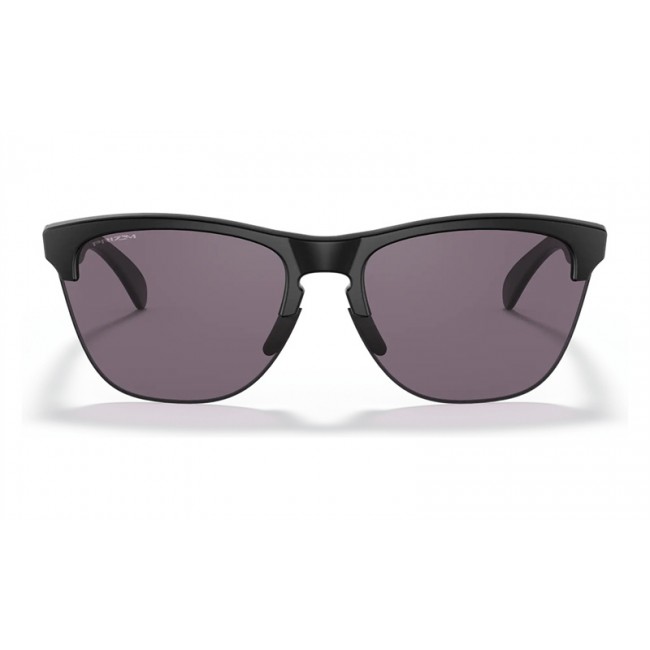 Oakley Frogskins Lite Matte Black Frame Prizm Grey Lens Sunglasses