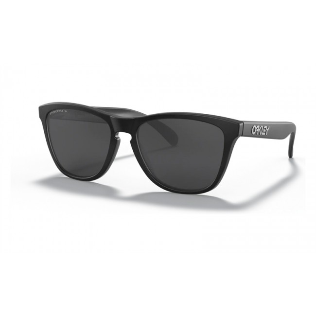 Oakley Frogskins Matte Black Frame Prizm Black Polarized Lens Sunglasses