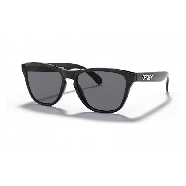 Oakley Frogskins Xs Youth Fit Polished Black Frame Grey Lens Sunglasses