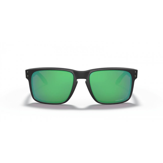 Oakley Holbrook Low Bridge Fit Matte Black Ink Frame Prizm Jade Lens Sunglasses