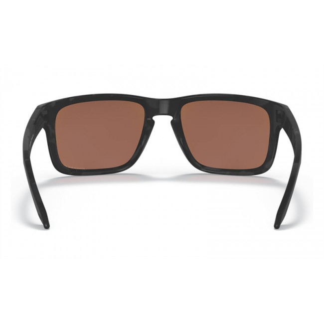 Oakley Holbrook Matte Black Camo Frame Prizm Deep Water Polarized Lens Sunglasses