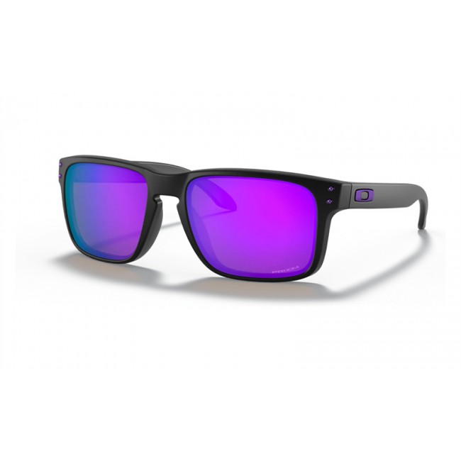 Oakley Holbrook Matte Black Frame Prizm Violet Lens Sunglasses