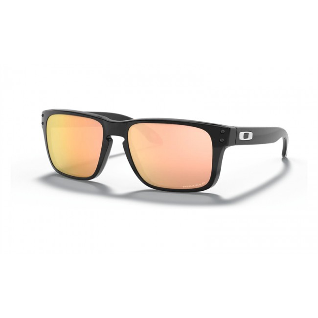 Oakley Holbrook Xs Youth Fit Polished Black Frame Prizm Rose Gold Polarized Lens Sunglasses
