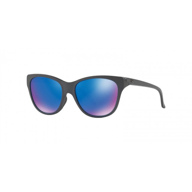 Oakley Hold Out Gray Frame Sapphire Iridium Polarized Lens Sunglasses