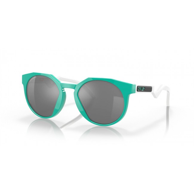 Oakley HSTN Blue Frame Prizm Black Lens Sunglasses