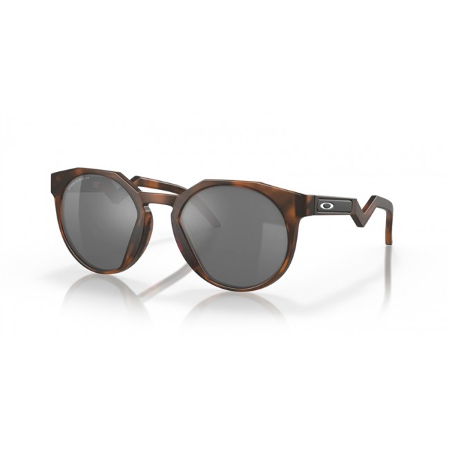 Oakley HSTN Brown Frame Prizm Black Polarized Lens Sunglasses