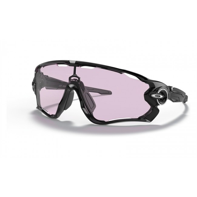 Oakley Jawbreaker Polished Black Frame Prizm Low Light Lens Sunglasses