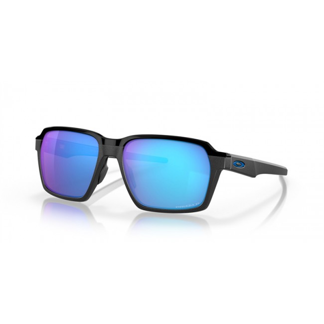 Oakley Parlay Gray Frame Prizm Sapphire Polarized Lens Sunglasses