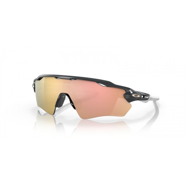 Oakley Radar EV XS Path Youth Fit Heritage Colors Collection Carbon Frame Prizm Rose Gold Lens Sunglasses