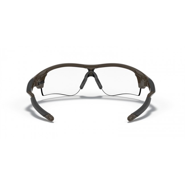 Oakley RadarLock Path Low Bridge Fit Green Frame Clear To Black Iridium Photochromic Lens Sunglasses