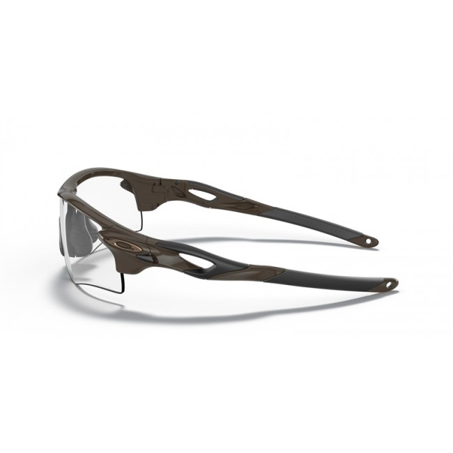 Oakley RadarLock Path Low Bridge Fit Green Frame Clear To Black Iridium Photochromic Lens Sunglasses
