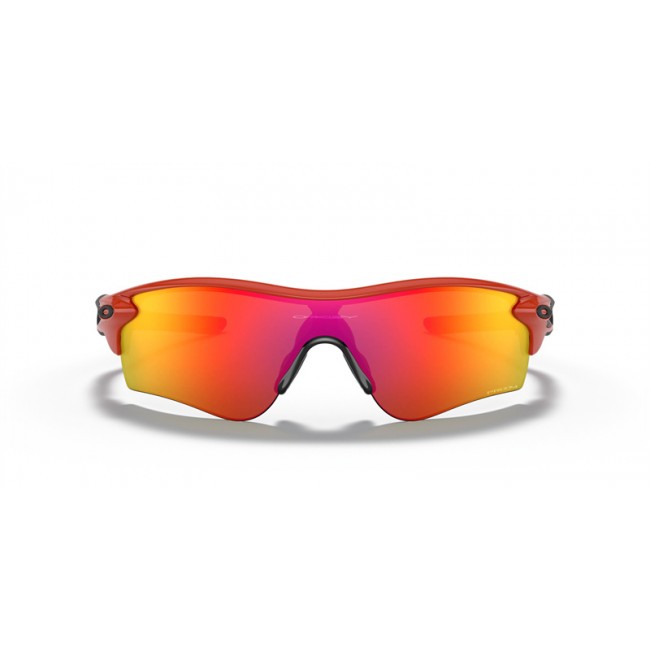 Oakley RadarLock Path Low Bridge Fit Red Frame Prizm Ruby Lens Sunglasses