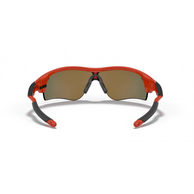 Oakley RadarLock Path Low Bridge Fit Red Frame Prizm Ruby Lens Sunglasses