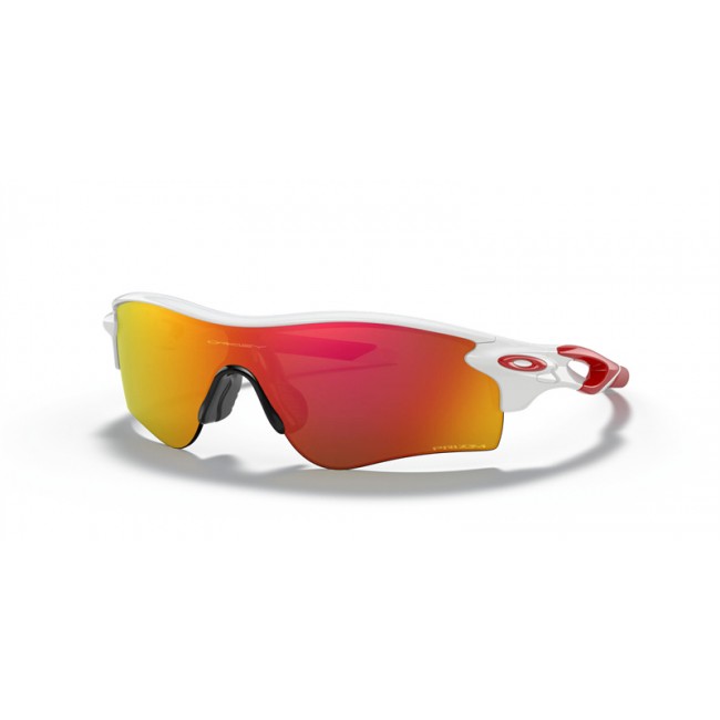 Oakley RadarLock Path Low Bridge Fit White Frame Prizm Ruby Lens Sunglasses