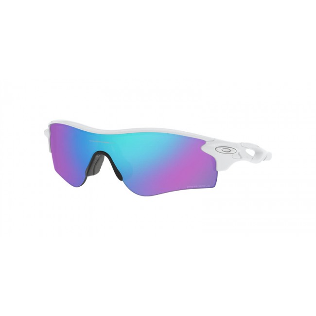Oakley RadarLock Path Low Bridge Fit White Frame Prizm Sapphire Lens Sunglasses