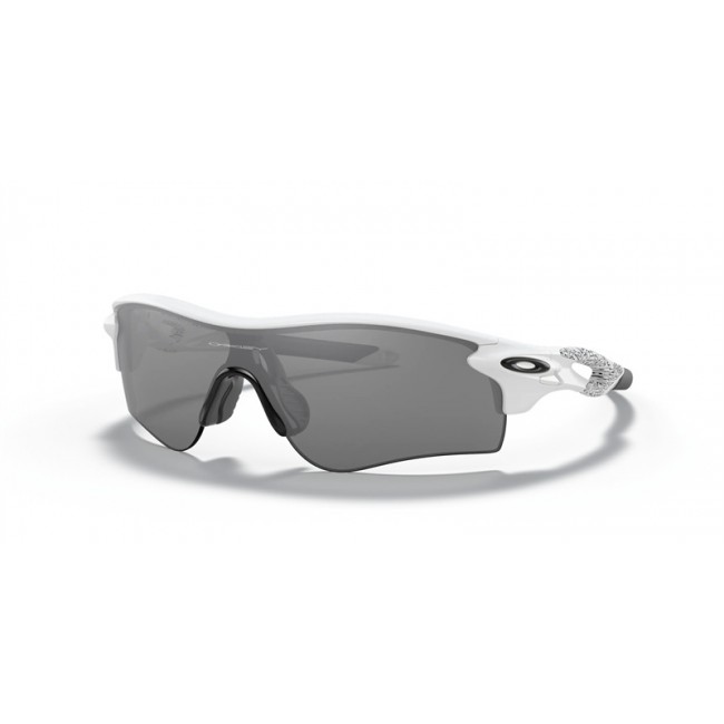 Oakley RadarLock Path Low Bridge Fit White Frame Slate Iridium Lens Sunglasses